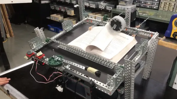 VEX page-turning robot